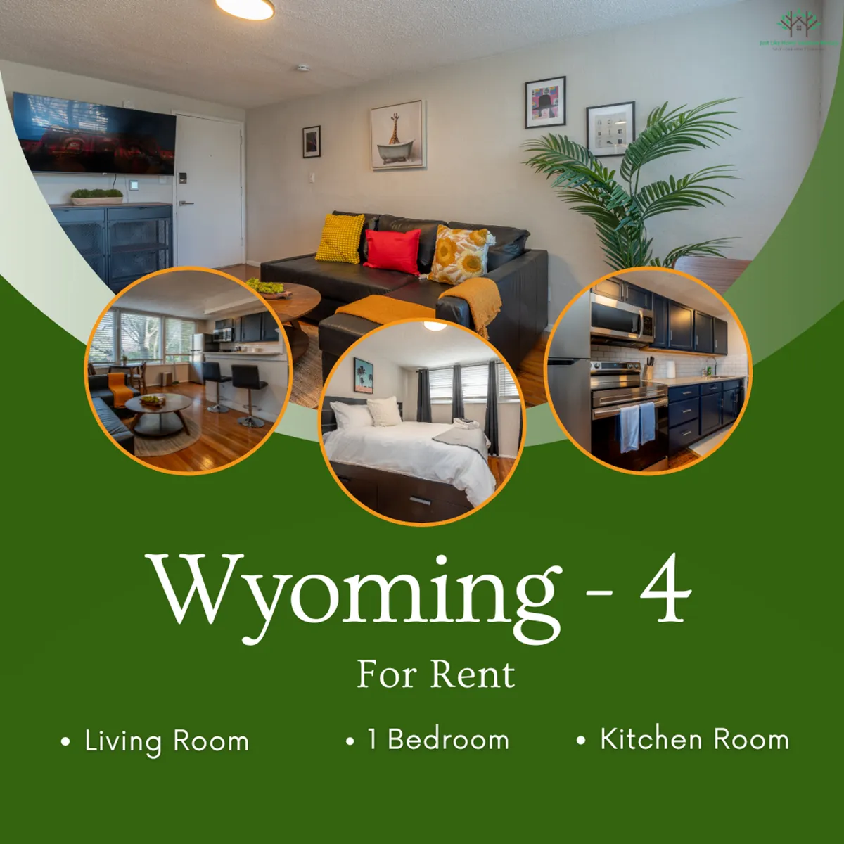 The image features a bright and inviting living space with a comfortable sofa adorned with colorful cushions, a modern dining table set for meals, stylish kitchen appliances ready for home-cooked dinners, vibrant artwork on the walls, and a touch of greenery from an indoor plant. The open layout seamlessly blends the living, dining, and kitchen areas, creating a welcoming atmosphere ideal for relaxation or entertaining.
